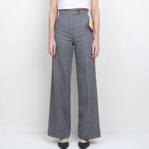 Vintage 1970s RT Gray Wool Flannel Flare Pant XS